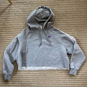 Russell Athletic Cropped Hooded Sweatshirt